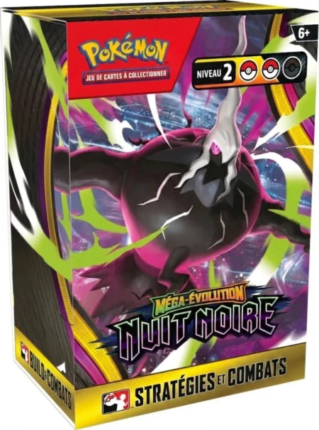Kit d'Avant-Première Pokémon Méga-Évolution Nuit Noire ME05 Stratégies et Combats avec Méga-Darkrai, niveau 2